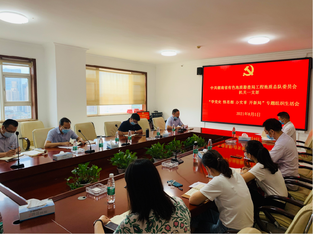 工程地質(zhì)總隊(duì)機(jī)關(guān)一支部召開(kāi)“學(xué)黨史、悟思想、辦實(shí)事、開(kāi)新局”專題組織生活會(huì)